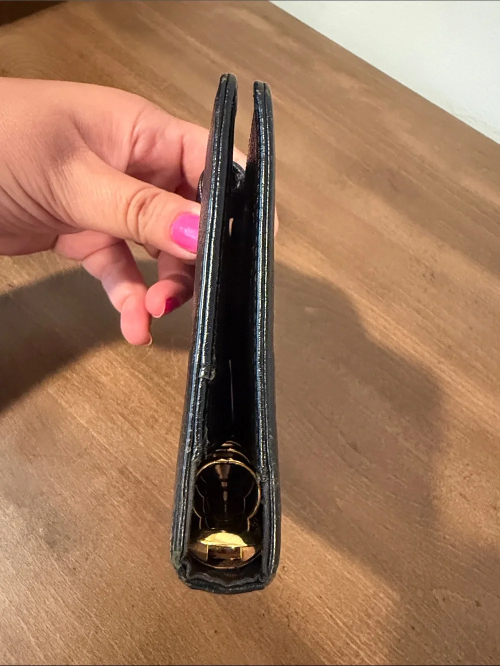 Vintage Chanel Black Leather Agenda/Planned